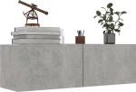 Έπιπλο Τηλεόρασης Γκρι Σκυροδέματος 100x30x30 εκ. Μοριοσανίδα