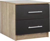 Homemarkt Κομοδινο Μελαμινης Hm2220.04 Sonama-Γκρι 48X40X41Υ Εκ.