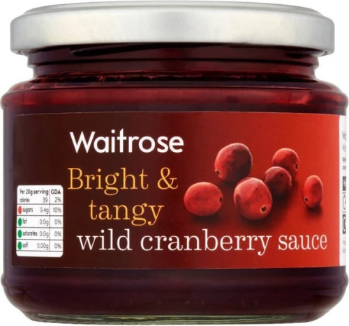 Waitrose Sauce Wild Cranberry 205gr
