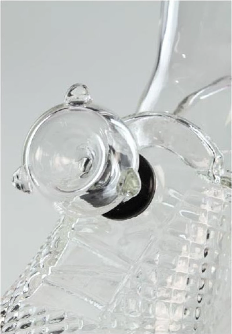 Γυάλινο Bong Black Leaf Goal 29.5cm
