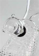 Γυάλινο Bong Black Leaf Goal 29.5cm