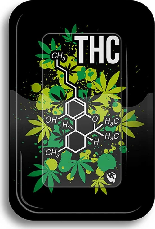 Rolling Tray Δίσκος THC Molecule - Small (27x17cm)