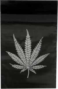 Σακουλάκι Ασφαλείας Zip - Black Leaf (60x80mm)
