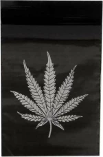 Σακουλάκι Ασφαλείας Zip - Black Leaf (60x80mm)