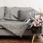 Fylliana Ριχτάρι Τριθέσιου Καναπέ Stripe 180x300cm Γκρι