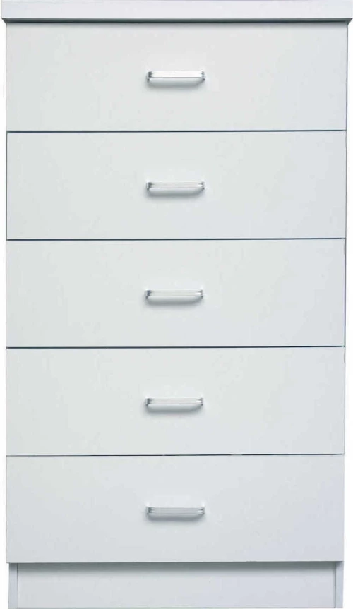 DRAWER Συρταριέρα με 5 Συρτάρια, Απόχρωση Άσπρο