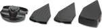 cutter 43,2 x 12,6 x 8,2 cm stainless steel black/silver 5-piece