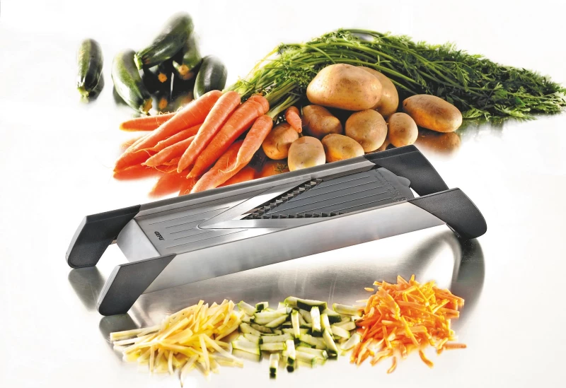 cutter 43,2 x 12,6 x 8,2 cm stainless steel black/silver 5-piece