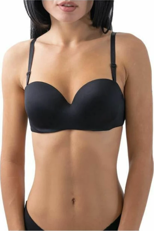FMS Γυναικείο Σουτιέν Strapless Butterfly Μαύρο