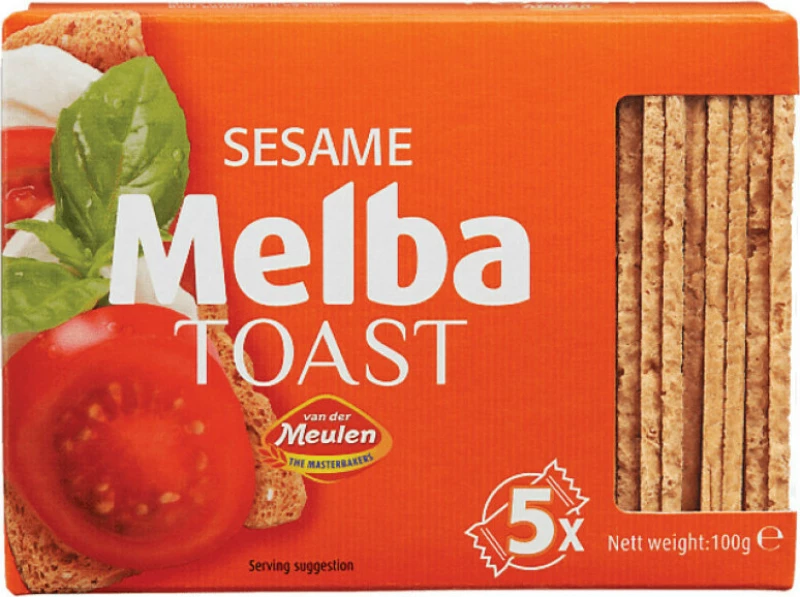 Φρυγανιές Σταρένιες με Σουσάμι Melba Toast Sesame 100g
