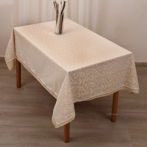 Viopros Τραπεζομάντηλο Σετ 2τμχ 140x180 5575 Beige