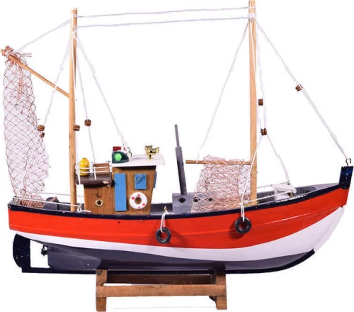 Ξύλινο Διακοσμητικό Καράβι Καΐκι 40x37cm