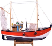 Ξύλινο Διακοσμητικό Καράβι Καΐκι 40x37cm