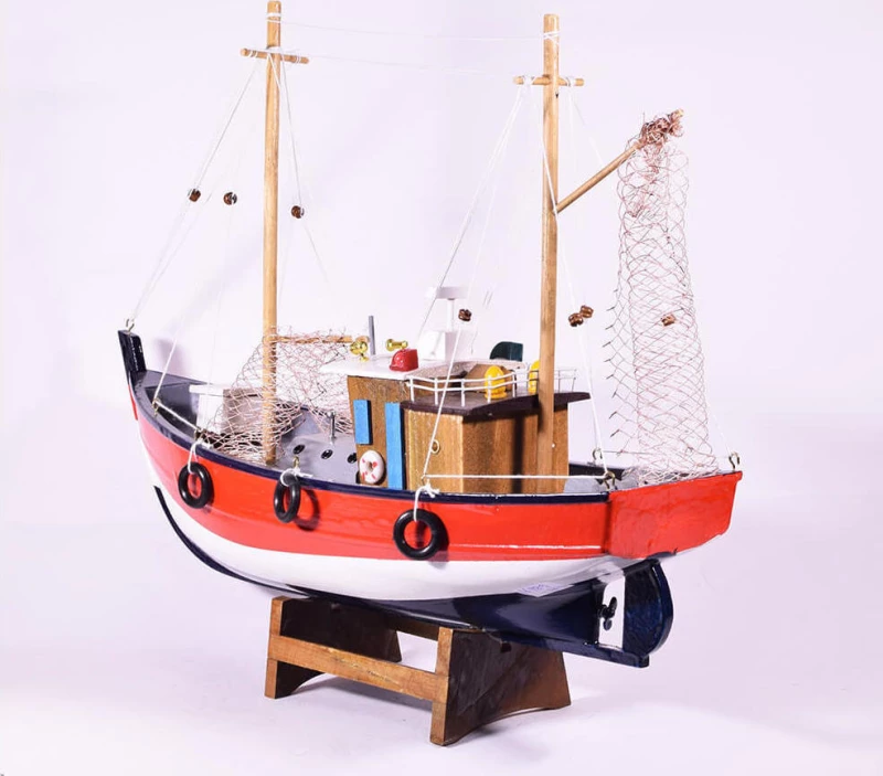 Ξύλινο Διακοσμητικό Καράβι Καΐκι 40x37cm