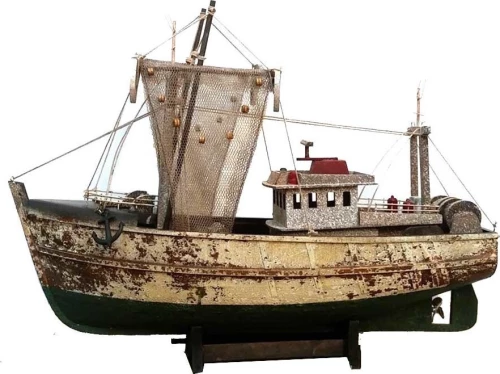 Ξύλινο Διακοσμητικό Καράβι Καΐκι 45x32cm