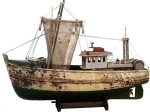 Ξύλινο Διακοσμητικό Καράβι Καΐκι 45x32cm