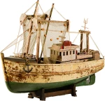 Ξύλινο Διακοσμητικό Καράβι Καΐκι 45x32cm
