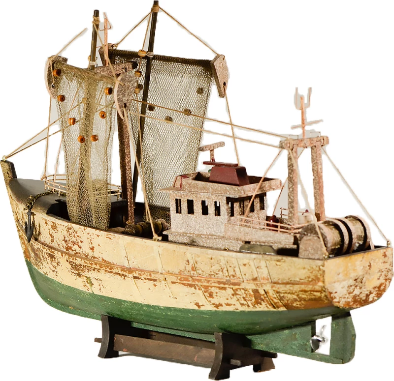 Ξύλινο Διακοσμητικό Καράβι Καΐκι 45x32cm