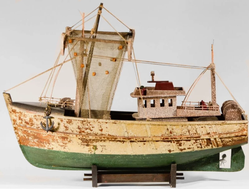 Ξύλινο Διακοσμητικό Καράβι Καΐκι 45x32cm