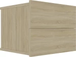 Κομοδίνο Χρώμα Sonoma Δρυς 40 x 30 x 30 εκ. από Μοριοσανίδα