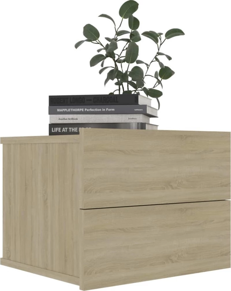 Κομοδίνο Χρώμα Sonoma Δρυς 40 x 30 x 30 εκ. από Μοριοσανίδα