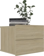 Κομοδίνο Χρώμα Sonoma Δρυς 40 x 30 x 30 εκ. από Μοριοσανίδα