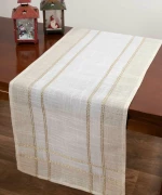 Silk Fashion Χριστουγεννιάτικο Τραπεζομάντηλο Ivory 160x300cm
