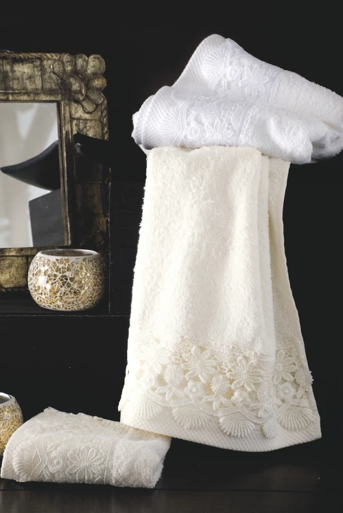 Rythmos Σετ Πετσέτες 3τμχ Olivine White