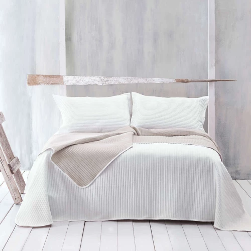 Rythmos Κουβερλί Μονό Σετ 160x240 Jazz 01 Ecru