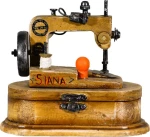 SP Souliotis Vintage Διακοσμητική Ραπτομηχανή Ξύλινη 14x7x13cm