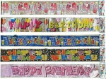 HOMie 3726 Happy Birthday Μεταλλιζέ 180x12cm