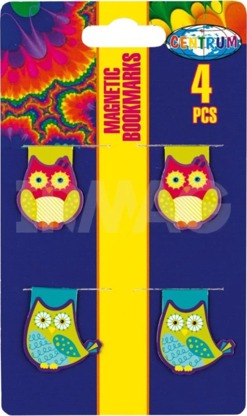 Centrum Σελιδοδείκτης Μαγνητικός Owls 4τμχ