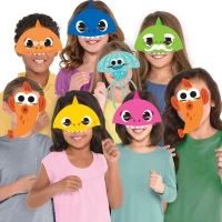 Lion Balloons Baby Shark Μάσκες Χάρτινες 8τμχ 9908482 8τμχ