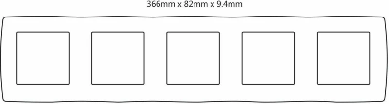 Acaelec Prime Πλαίσιο 5 Θέσεων Ματ Σαμπανιζέ (1000119404)