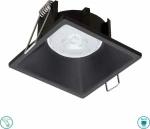 Viokef Μεταλλικό Σποτ Χωνευτό GU10 Fino 7.7x7.7cm Μαύρο