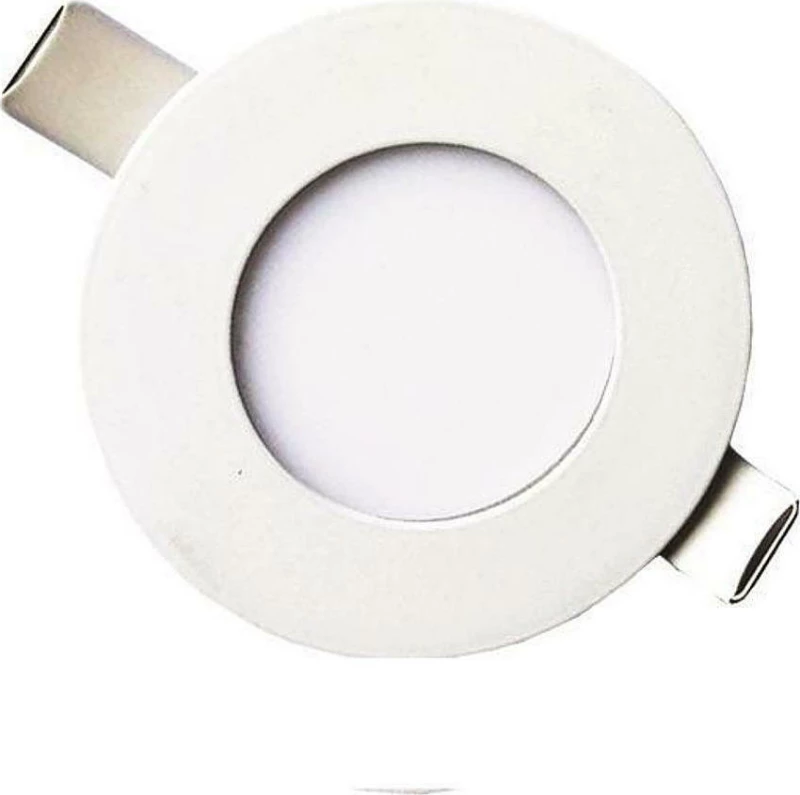 Eurolamp LED Μεταλλικό Σποτ Χωνευτό 3W 3000K 8.5x8.5cm Λευκό
