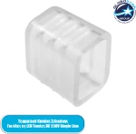 GloboStar® 70526 Τερματική Τάπα Slim Ταινίας Μονής Σειράς LED