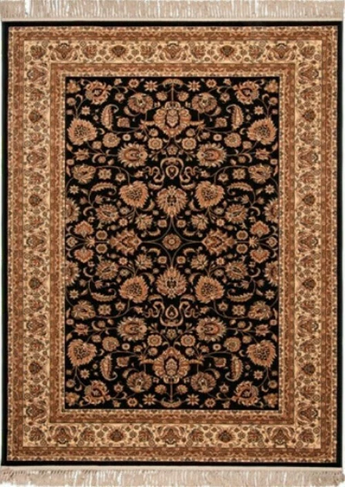 Βιοκαρπέτ Χαλί Isfahan 3783B Black Cream 133x190cm