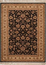 Βιοκαρπέτ Χαλί Isfahan 3783B Black Cream 133x190cm