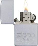 Zippo Αναπτήρας Λαδιού Αντιανεμικός Satin Scrolls