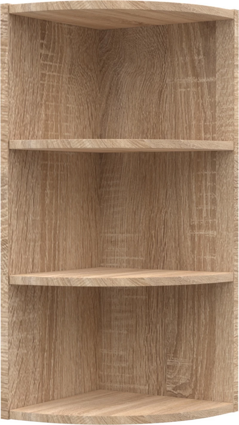 Γωνιακό Κρεμαστό Ντουλάπι Alina 28.5x28.5x71.8cm Sonoma / Μόκκα