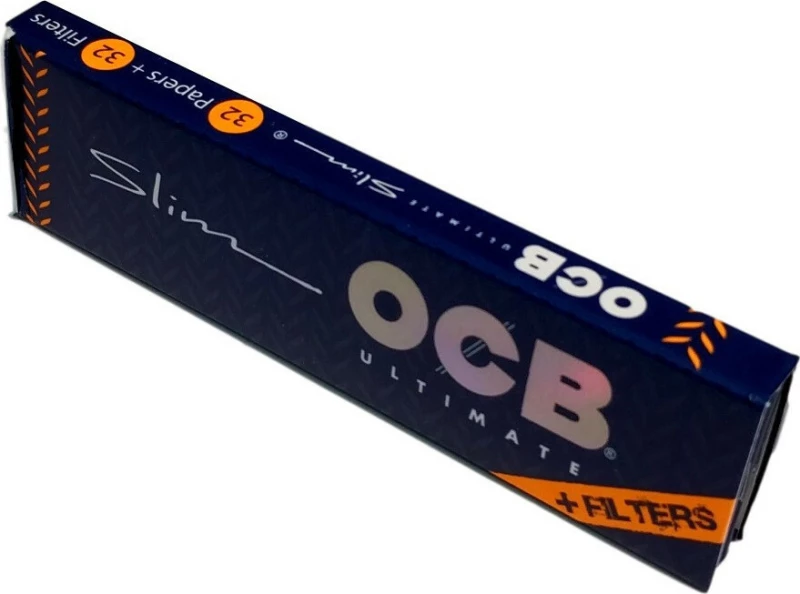 Ocb Χαρτάκια Ultimate King Size Slim με Τζιβάνες 32 φύλλα 32τμχ