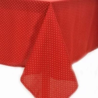 Silk Fashion Καρέ 90x90 Πουά Red