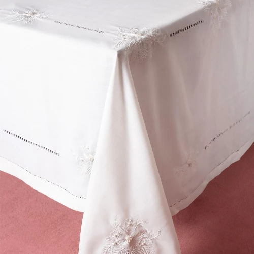 Silk Fashion Τραπεζομάντηλο Σετ 5τμχ 4006 Λευκό