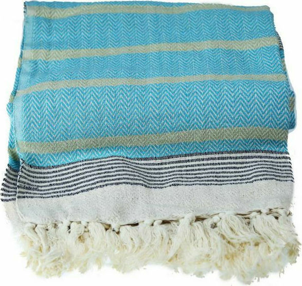 Synchronia Ριχτάρι Πολυθρόνας Malabar 125x180cm Τυρκουάζ