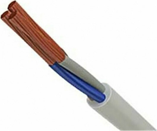 ΚΑΛΩΔΙΟ ΗΛΕΚΤΡΟΛΟΓΙΚΟ ΕΥΚΑΜΠΤΟ H05VVF 3X1.5mm² ΛΕΥΚΟ U/TOP