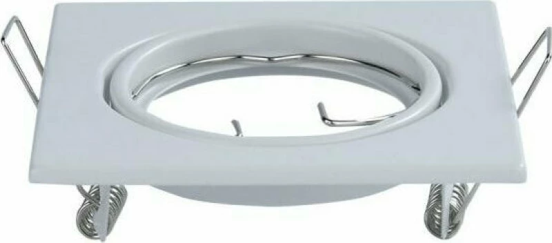 V-TAC Μεταλλικό Πλαίσιο Σποτ για GU10 2τμχ 8.2x8.2cm Λευκό