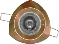 Adeleq Μεταλλικό Σποτ Χωνευτό GU10 9x9cm Χάλκινο