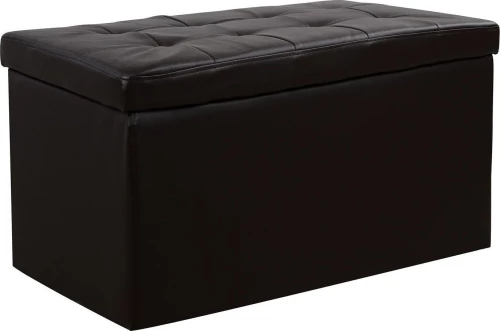 Ταμπουρέ Punk με Αποθηκευτικό Χώρο Καφέ 90x50x52cm