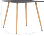 Τραπεζαρία Γκρι / Χρώμα Δρυός 80,5 x 80,5 x 73 εκ. από MDF
